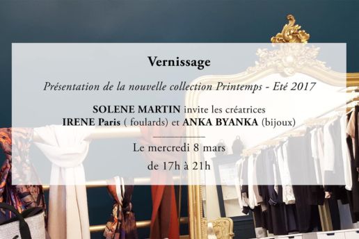 Invitation Vente de créateur SOLENE MARTIN