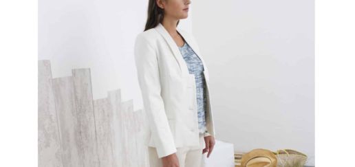 veste tailleur blanche SOLENE MARTIN