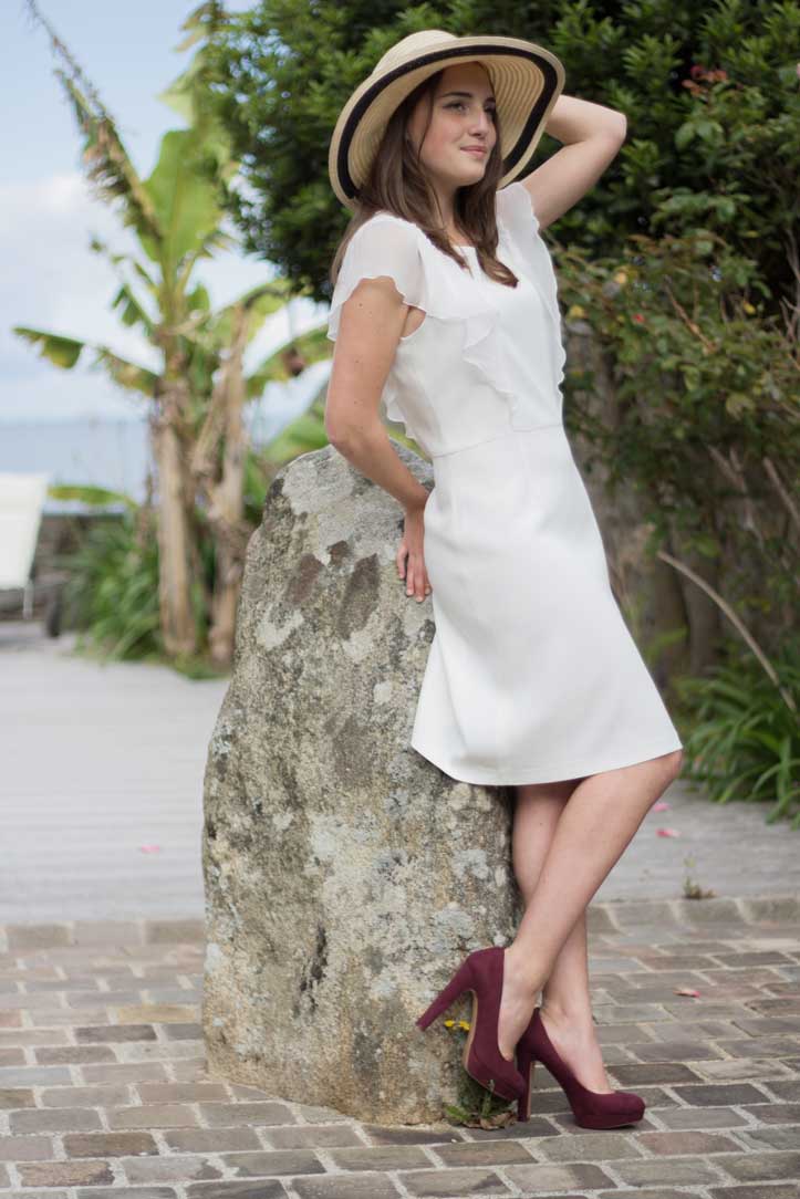 SOLENE MARTIN robe blanche createur