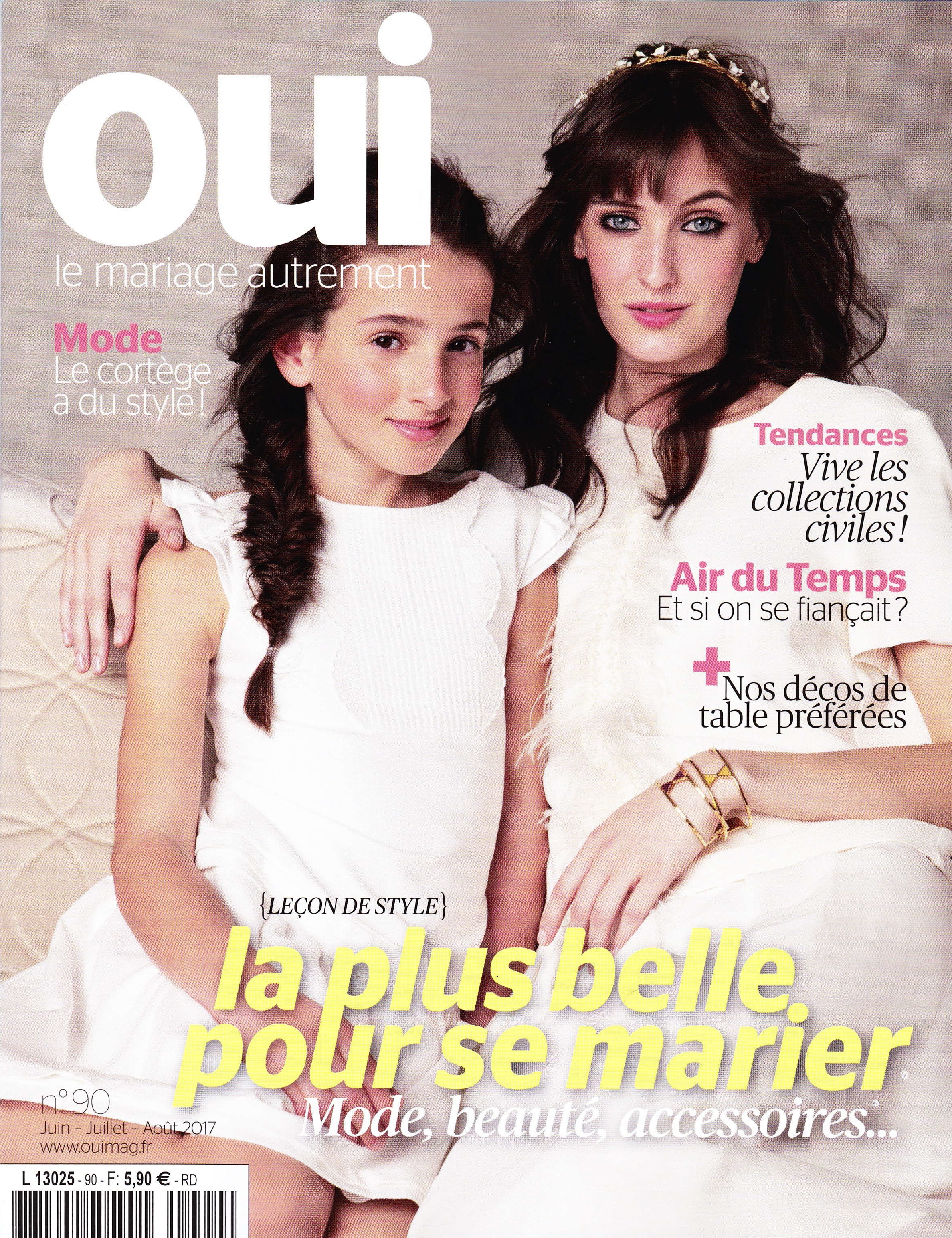 Oui magazine robe mariage SOLENE MARTIN