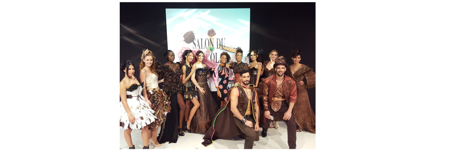Salon du chocolat 2018 SOLENE MARTIN robe en chocolat
